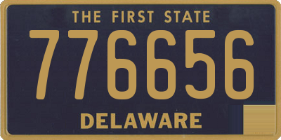 DE license plate 776656