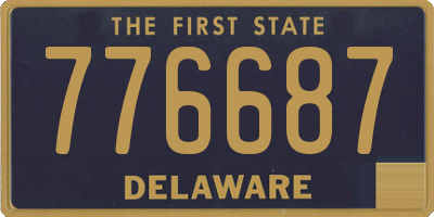 DE license plate 776687