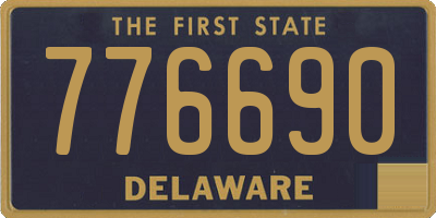 DE license plate 776690