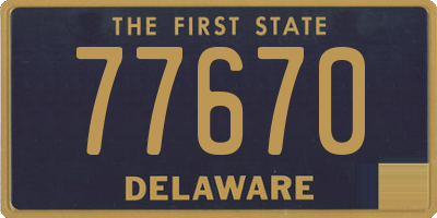 DE license plate 77670