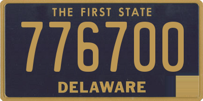DE license plate 776700