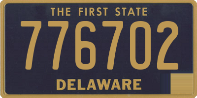 DE license plate 776702