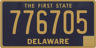 DE license plate 776705