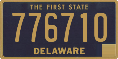 DE license plate 776710
