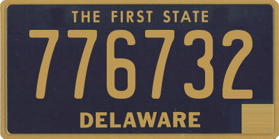 DE license plate 776732