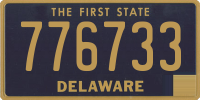DE license plate 776733