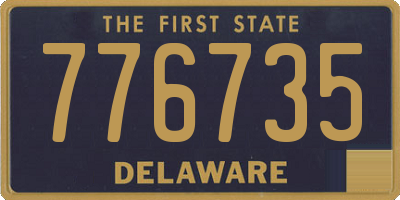 DE license plate 776735