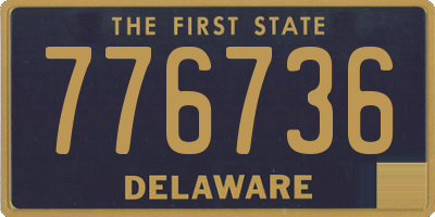 DE license plate 776736