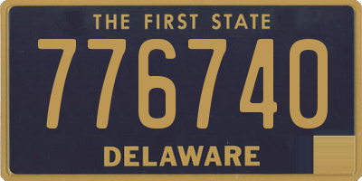 DE license plate 776740