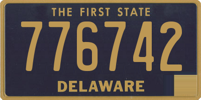 DE license plate 776742