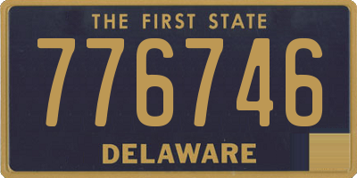 DE license plate 776746