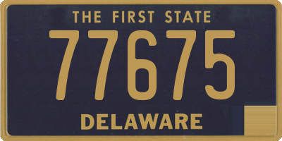 DE license plate 77675