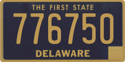 DE license plate 776750