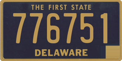 DE license plate 776751