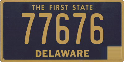 DE license plate 77676