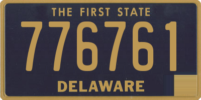 DE license plate 776761