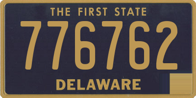 DE license plate 776762
