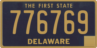 DE license plate 776769