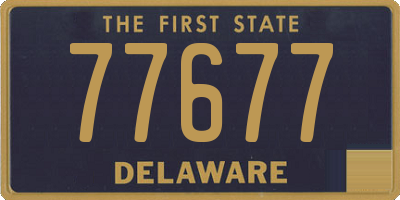 DE license plate 77677