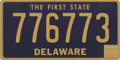 DE license plate 776773