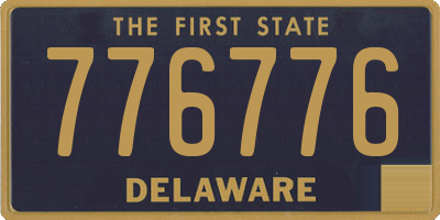 DE license plate 776776