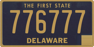 DE license plate 776777