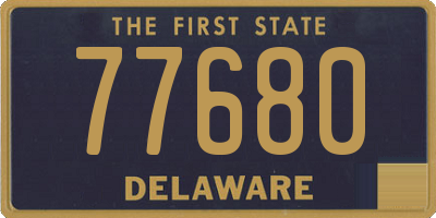 DE license plate 77680