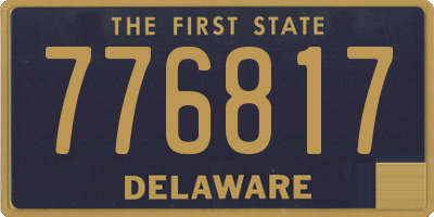 DE license plate 776817