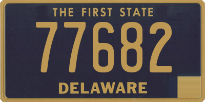 DE license plate 77682