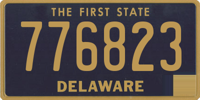 DE license plate 776823