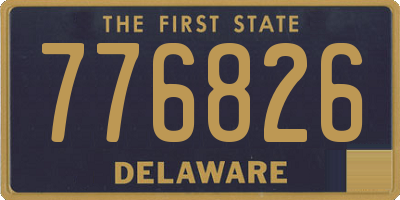 DE license plate 776826
