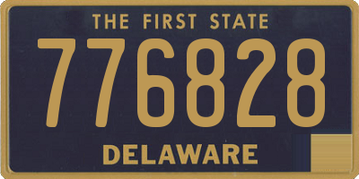 DE license plate 776828