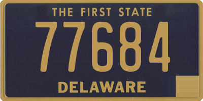 DE license plate 77684
