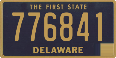 DE license plate 776841