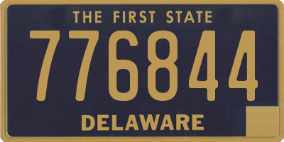 DE license plate 776844