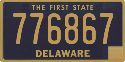 DE license plate 776867