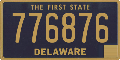 DE license plate 776876