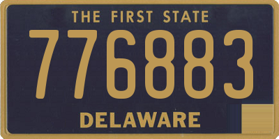 DE license plate 776883