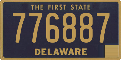DE license plate 776887