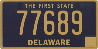 DE license plate 77689
