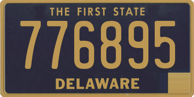 DE license plate 776895