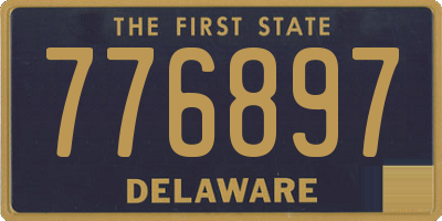 DE license plate 776897
