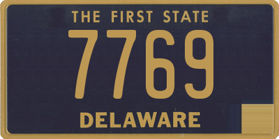 DE license plate 7769