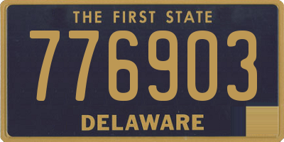 DE license plate 776903