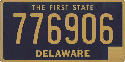 DE license plate 776906