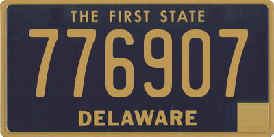 DE license plate 776907