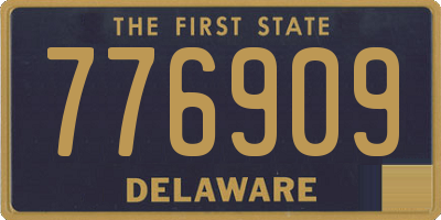 DE license plate 776909