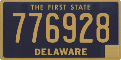 DE license plate 776928