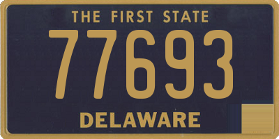 DE license plate 77693