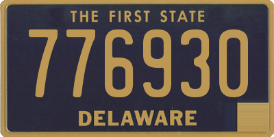 DE license plate 776930